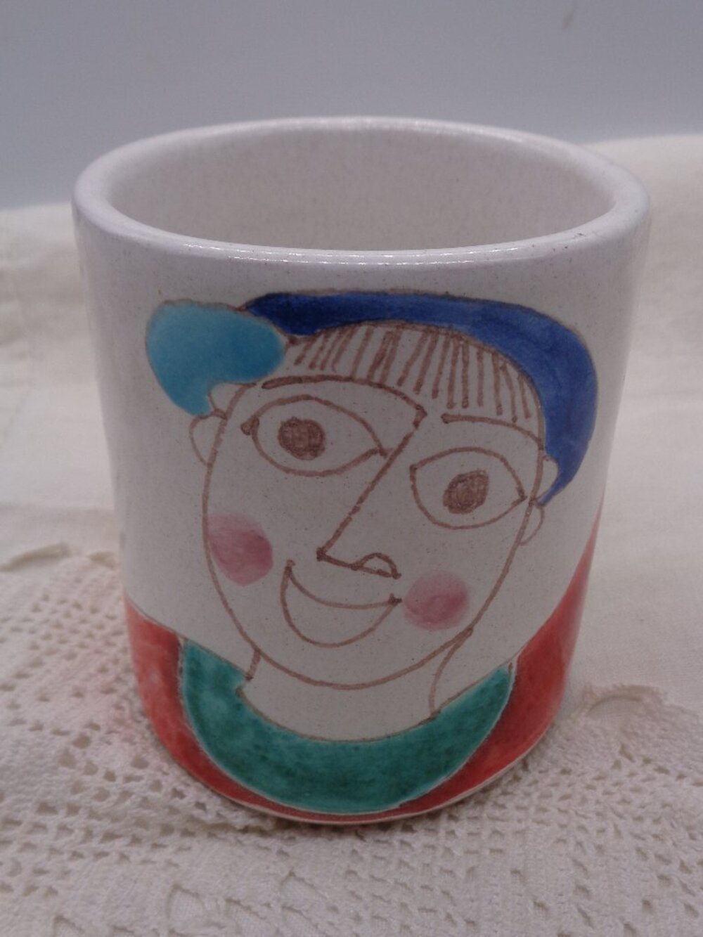 Vintage De Simone Hand Painted Mug Italy
